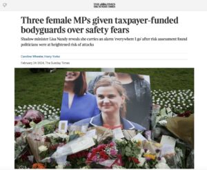 three female mps given tax-funded bodyguards over safety fears